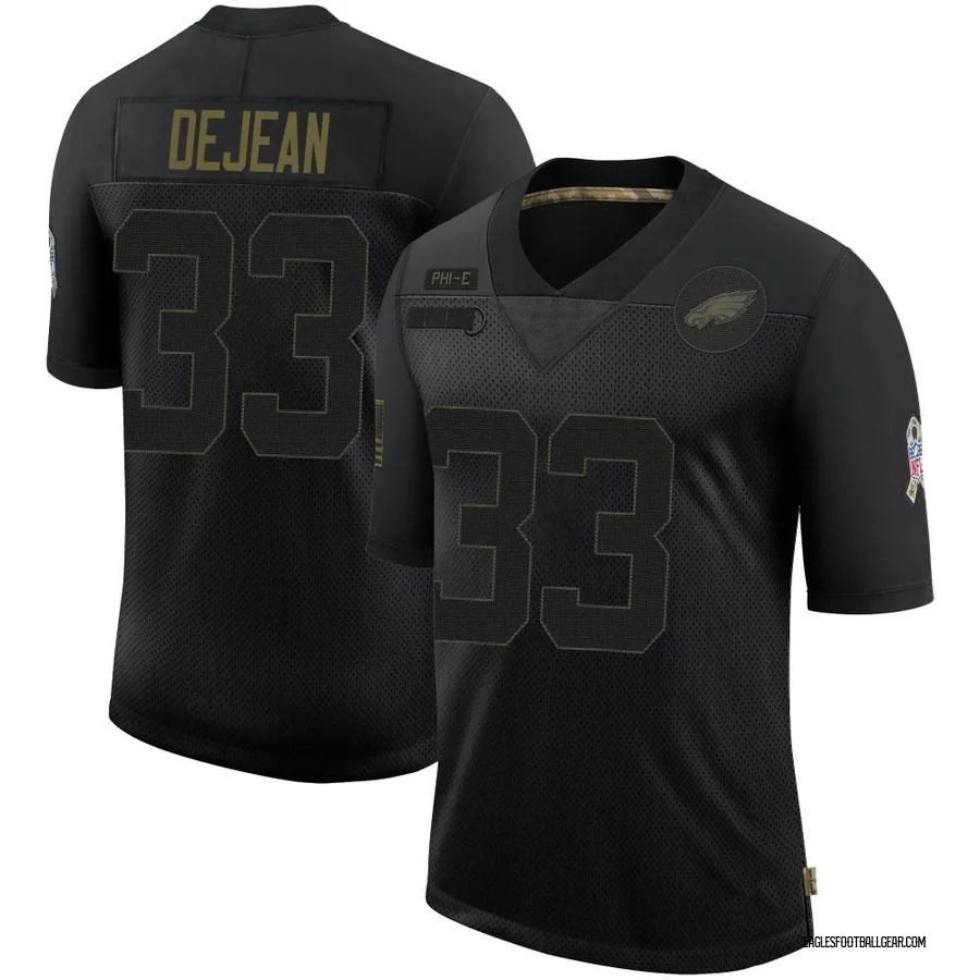 Cooper DeJean Philadelphia Eagles Men's Limited 2020 Salute To Service Nike Jersey - Black