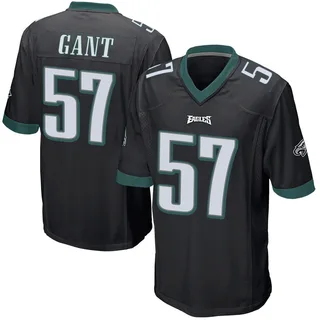 Dallas Gant Philadelphia Eagles Men's Game Alternate Nike Jersey - Black
