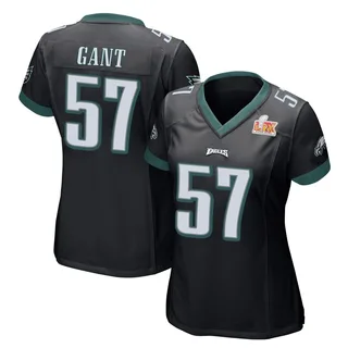 Dallas Gant Philadelphia Eagles Women's Game Alternate Super Bowl LIX Nike Jersey - Black