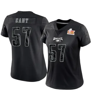 Dallas Gant Philadelphia Eagles Women's Limited Reflective Super Bowl LIX Nike Jersey - Black