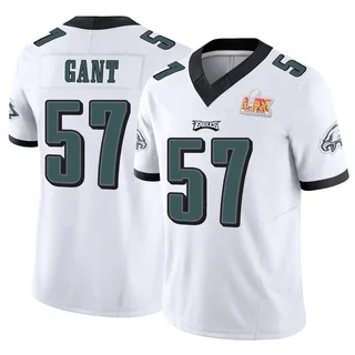 Dallas Gant Philadelphia Eagles Youth Limited Vapor F.U.S.E. Super Bowl LIX Nike Jersey - White