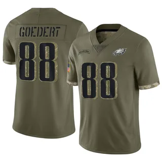 Dallas Goedert Philadelphia Eagles Men's Limited 2022 Salute To Service Jersey - Olive