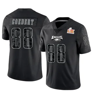 Dallas Goedert Philadelphia Eagles Youth Limited Reflective Super Bowl LIX Nike Jersey - Black