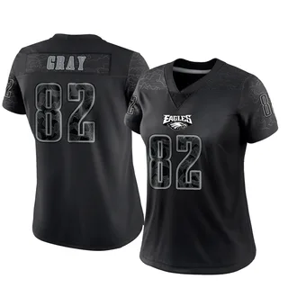 Danny Gray Philadelphia Eagles Women's Limited Reflective Nike Jersey - Black