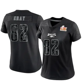 Danny Gray Philadelphia Eagles Women's Limited Reflective Super Bowl LIX Nike Jersey - Black