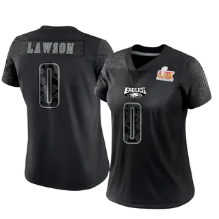 Deontae Lawson Philadelphia Eagles Women's Limited Reflective Super Bowl LIX Nike Jersey - Black