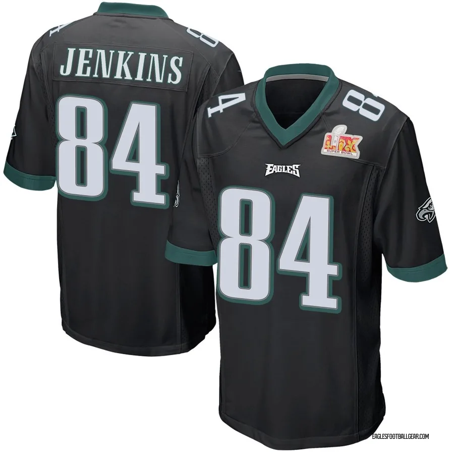 E.J. Jenkins Philadelphia Eagles Youth Game Alternate Super Bowl LIX Nike Jersey - Black