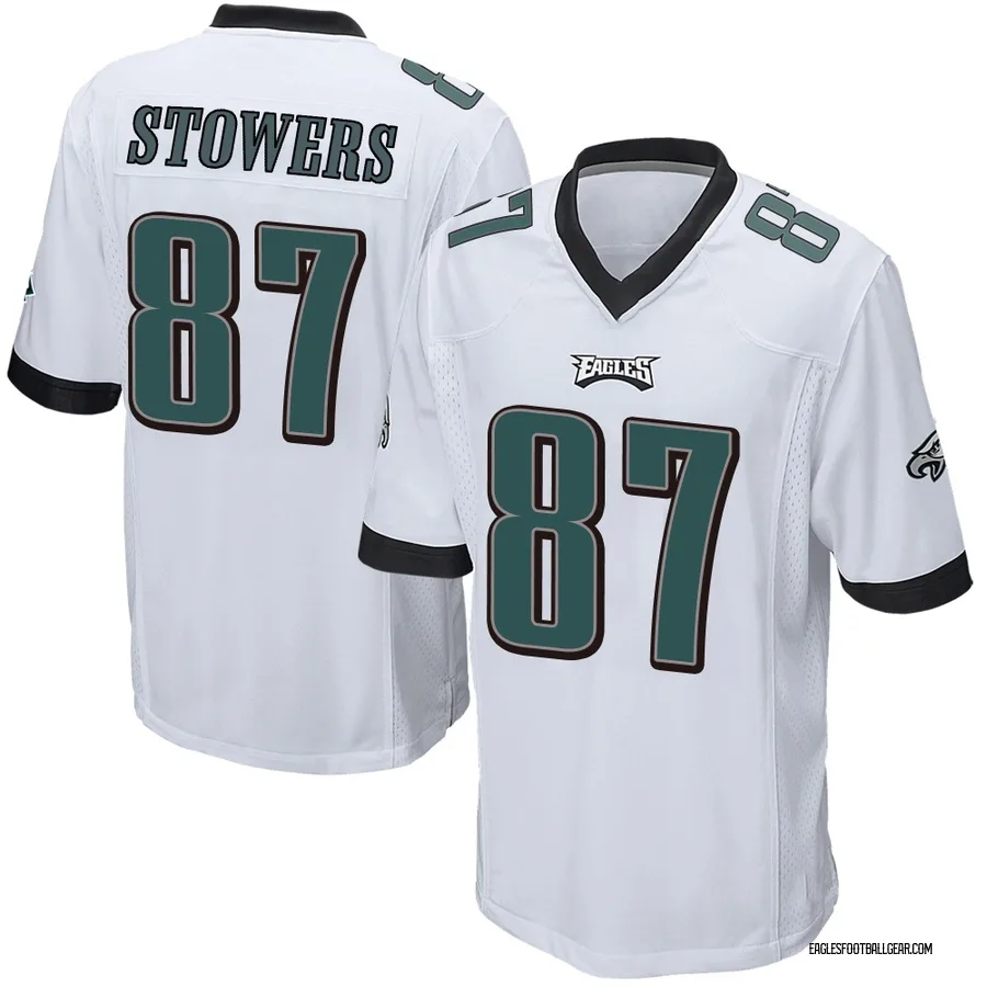 Eli Stowers Philadelphia Eagles Men's Game Nike Jersey - White