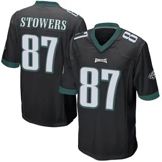 Eli Stowers Philadelphia Eagles Youth Game Alternate Nike Jersey - Black