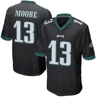 Elijah Moore Philadelphia Eagles Men's Game Alternate Nike Jersey - Black