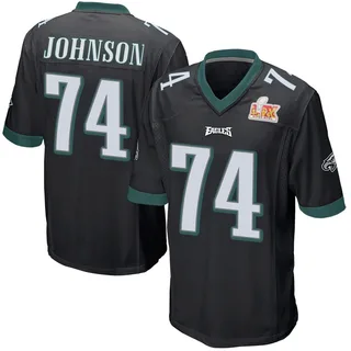 Fred Johnson Philadelphia Eagles Men's Game Alternate Super Bowl LIX Nike Jersey - Black