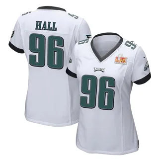 Gabe Hall Philadelphia Eagles Women's Game Super Bowl LIX Nike Jersey - White