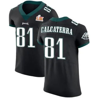 Grant Calcaterra Philadelphia Eagles Men's Elite Alternate Vapor Untouchable Super Bowl LIX Nike Jersey - Black