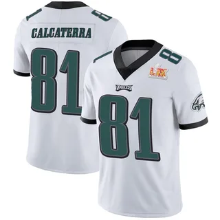 Grant Calcaterra Philadelphia Eagles Men's Limited Vapor Untouchable Super Bowl LIX Nike Jersey - White