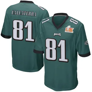 Grant Calcaterra Philadelphia Eagles Youth Game Team Color Super Bowl LIX Nike Jersey - Green
