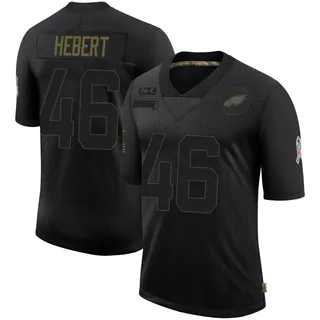 Griffin Hebert Philadelphia Eagles Men's Limited 2020 Salute To Service Nike Jersey - Black
