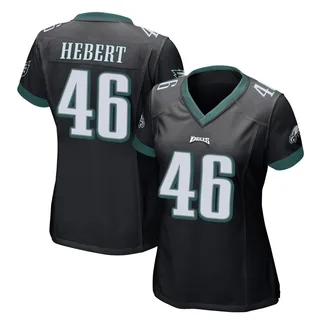Griffin Hebert Philadelphia Eagles Women's Game Alternate Nike Jersey - Black
