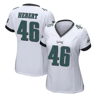 Griffin Hebert Philadelphia Eagles Women's Game Nike Jersey - White