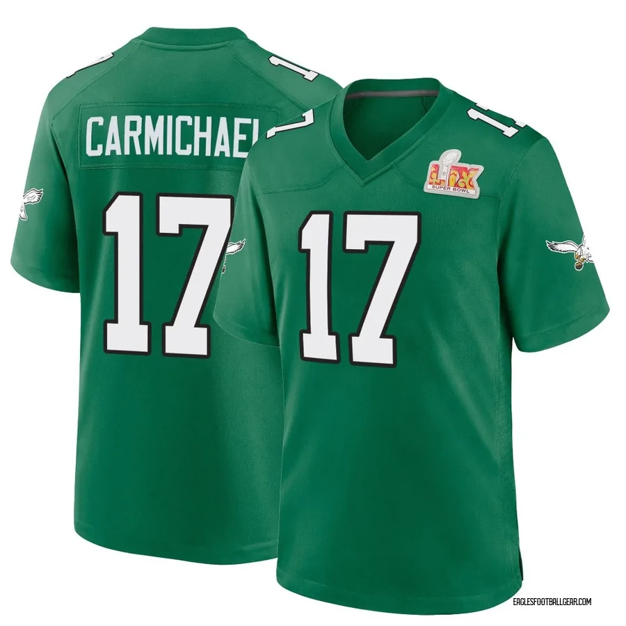 Harold Carmichael Philadelphia Eagles Men's Game Kelly Alternate Super Bowl LIX Nike Jersey - Green