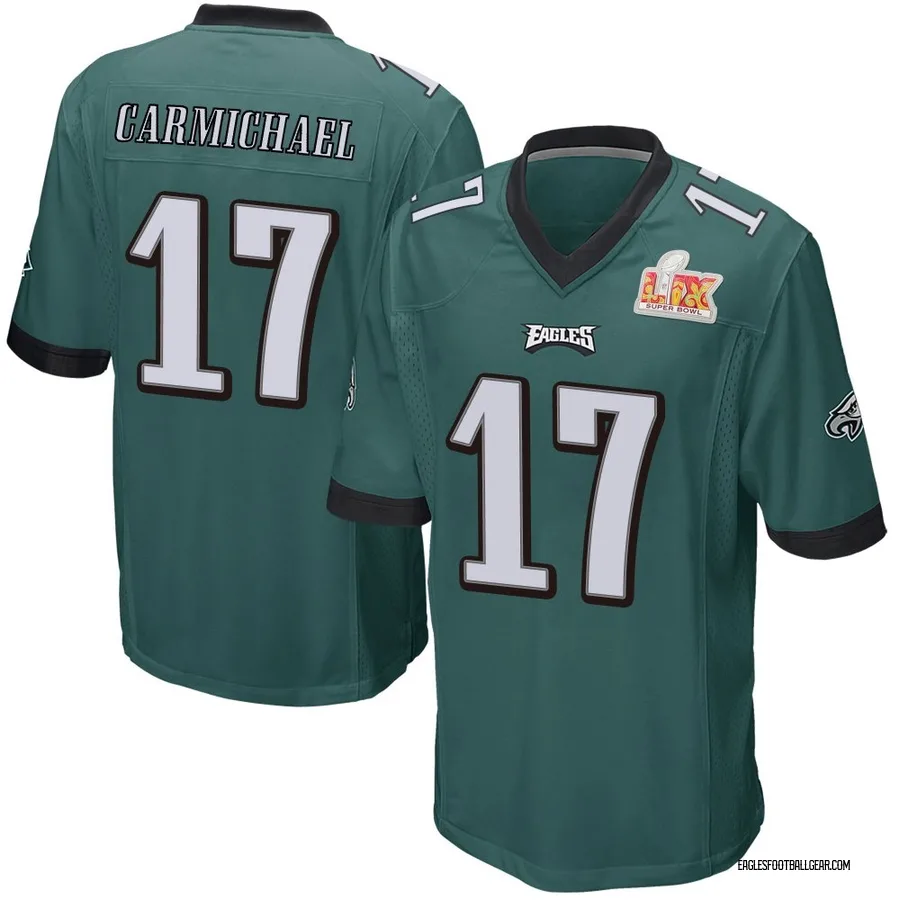 Harold Carmichael Philadelphia Eagles Youth Game Team Color Super Bowl LIX Nike Jersey - Green