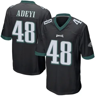 Ife Adeyi Philadelphia Eagles Men's Game Alternate Nike Jersey - Black