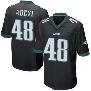 Ife Adeyi Philadelphia Eagles Youth Game Alternate Nike Jersey - Black