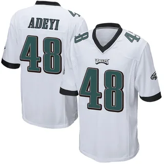 Ife Adeyi Philadelphia Eagles Youth Game Nike Jersey - White