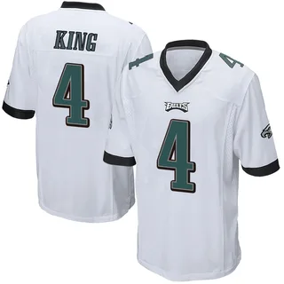Isiah King Philadelphia Eagles Men's Game Nike Jersey - White
