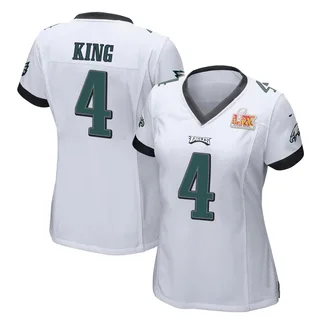 Isiah King Philadelphia Eagles Women's Game Super Bowl LIX Nike Jersey - White