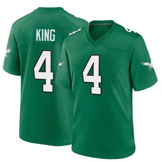 Isiah King Philadelphia Eagles Youth Game Kelly Alternate Nike Jersey - Green