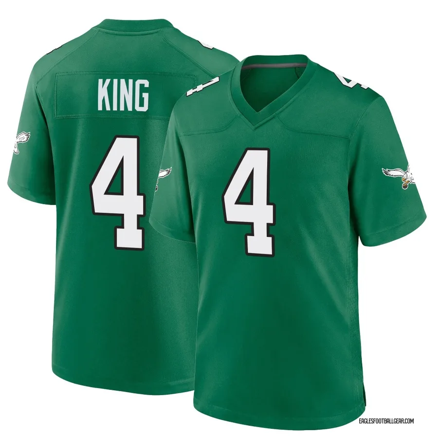 Isiah King Philadelphia Eagles Youth Game Kelly Alternate Nike Jersey - Green
