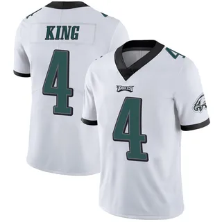 Isiah King Philadelphia Eagles Youth Limited Vapor Untouchable Nike Jersey - White