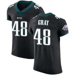 J.T. Gray Philadelphia Eagles Men's Elite Alternate Vapor Untouchable Nike Jersey - Black