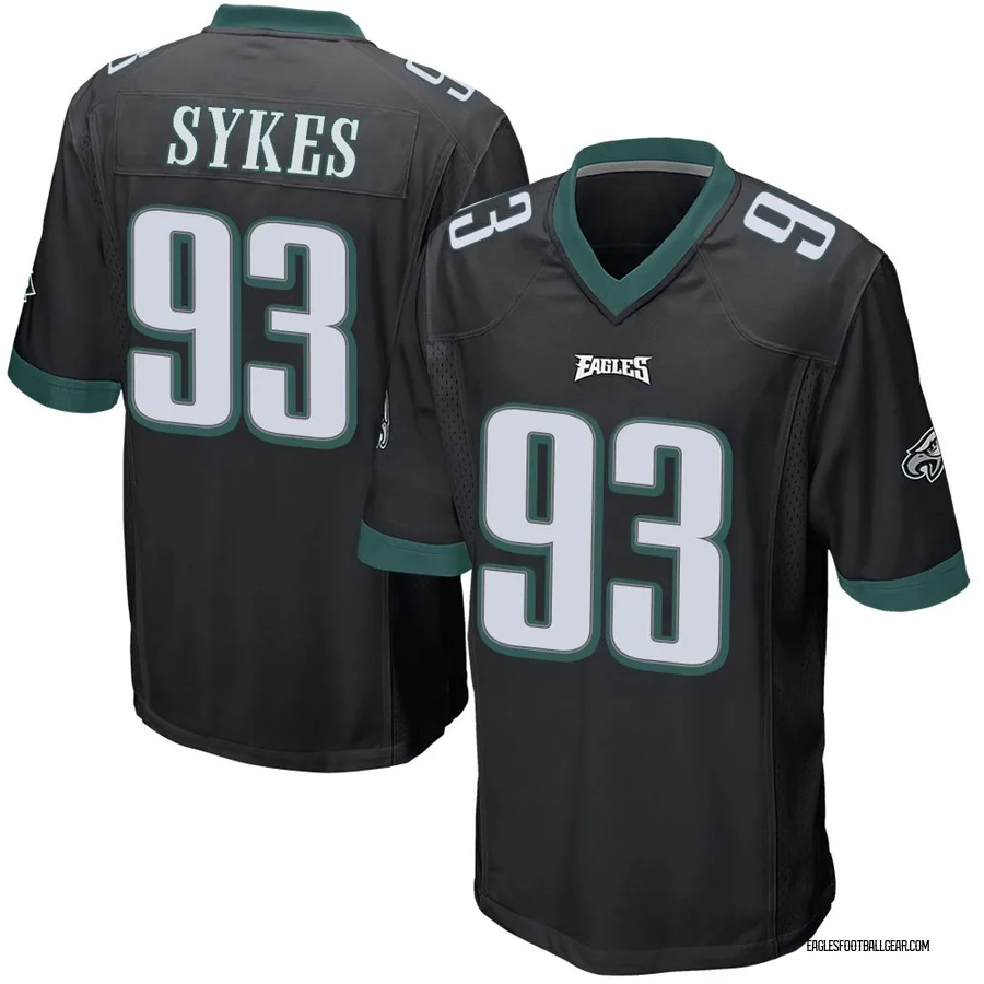 Jacob Sykes Philadelphia Eagles Men's Game Alternate Nike Jersey - Black