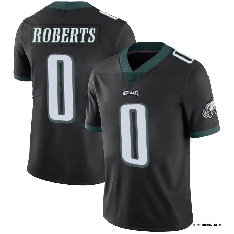 Jaeden Roberts Philadelphia Eagles Men's Limited Alternate Vapor Untouchable Nike Jersey - Black