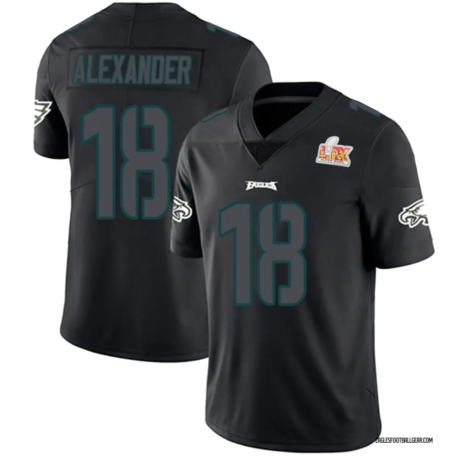 Jaire Alexander Philadelphia Eagles Youth Limited Super Bowl LIX Nike Jersey - Black Impact