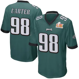 Jalen Carter Philadelphia Eagles Youth Game Team Color Super Bowl LIX Nike Jersey - Green