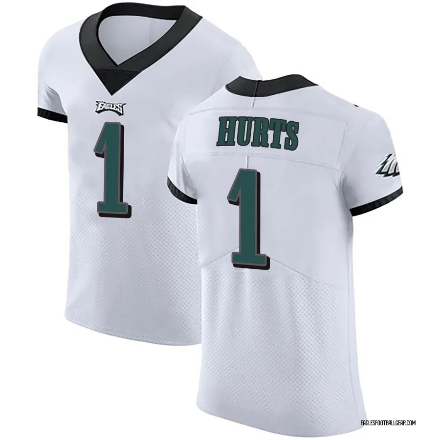 jalen hurts white nike vapor jersey