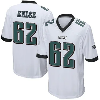 Jason Kelce Philadelphia Eagles Men's Game Nike Jersey - White