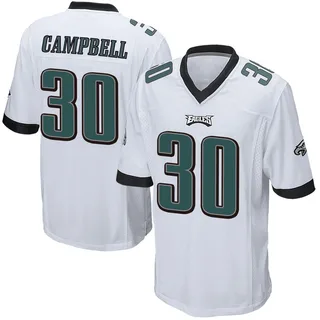 Jihaad Campbell Philadelphia Eagles Men's Game Nike Jersey - White