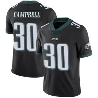 Jihaad Campbell Philadelphia Eagles Youth Limited Alternate Vapor Untouchable Nike Jersey - Black