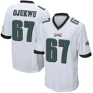 John Ojukwu Philadelphia Eagles Men's Game Nike Jersey - White