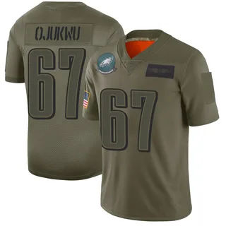 John Ojukwu Philadelphia Eagles Men's Limited 2019 Salute to Service Nike Jersey - Camo