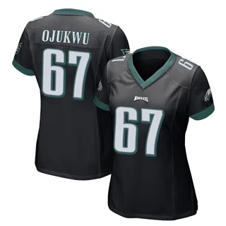John Ojukwu Philadelphia Eagles Women's Game Alternate Nike Jersey - Black