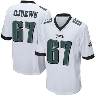 John Ojukwu Philadelphia Eagles Youth Game Nike Jersey - White