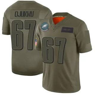 John Ojukwu Philadelphia Eagles Youth Limited 2019 Salute to Service Nike Jersey - Camo
