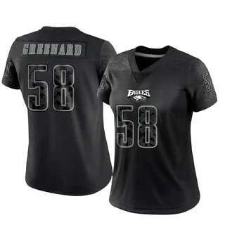 Jonathan Greenard Philadelphia Eagles Women's Limited Black Reflective Nike Jersey - Green