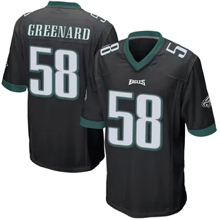 Jonathan Greenard Philadelphia Eagles Youth Game Black Alternate Nike Jersey - Green