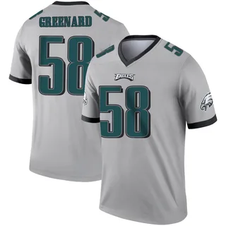 Jonathan Greenard Philadelphia Eagles Youth Legend Silver Inverted Nike Jersey - Green
