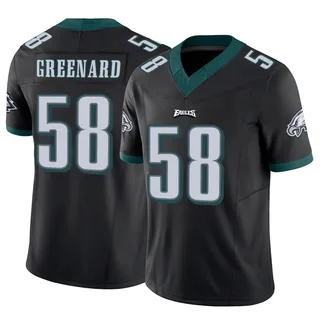 Jonathan Greenard Philadelphia Eagles Youth Limited Black Vapor F.U.S.E. Nike Jersey - Green